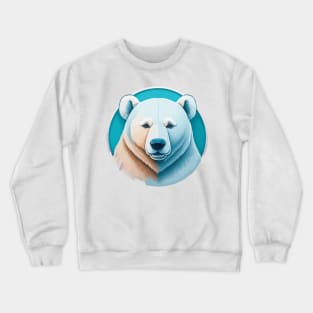 Polar Bear Portrait Crewneck Sweatshirt